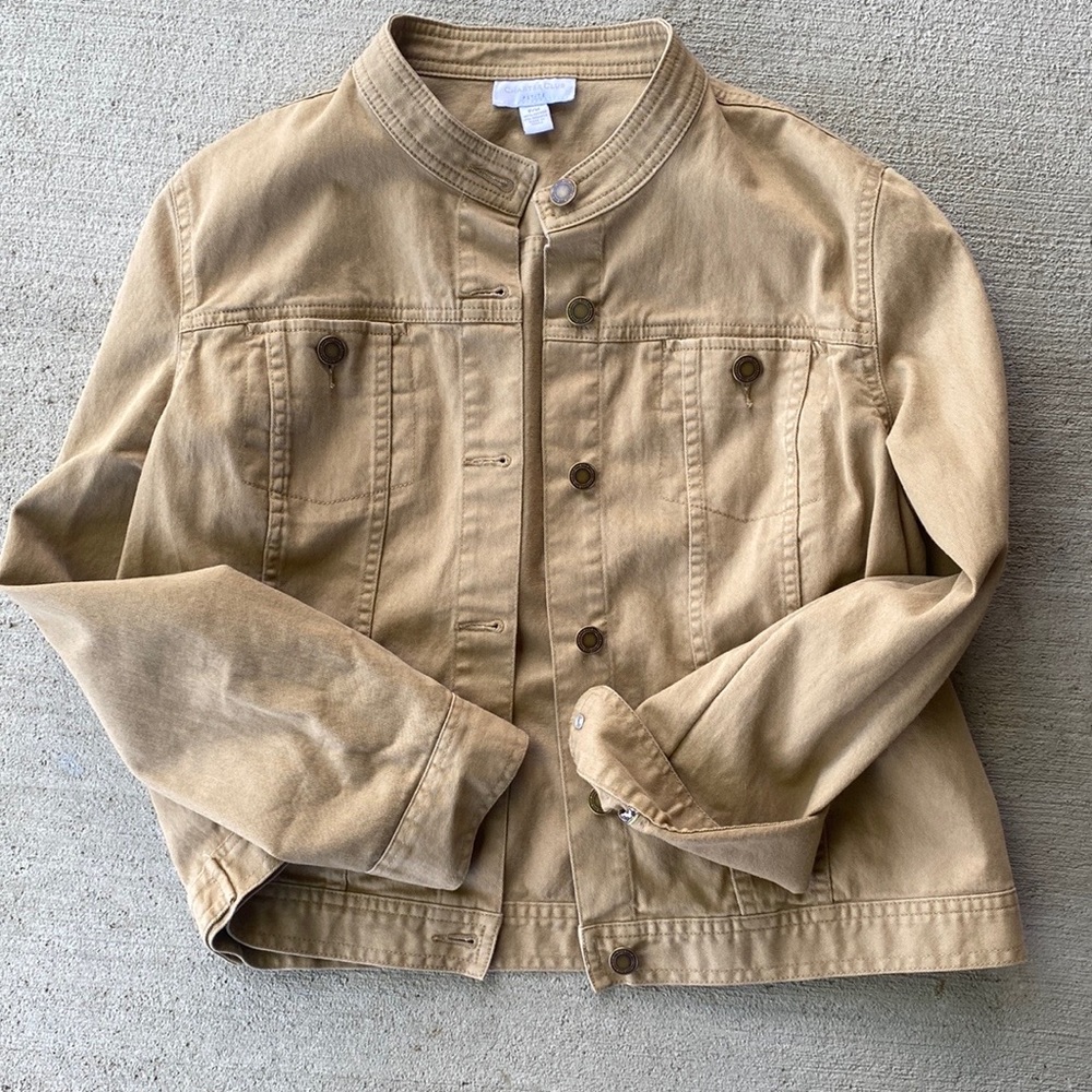 🛍️4 for 20.🛍️ Bundle and save! Charter Club Tan Cotton Jacket